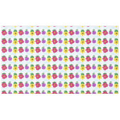 Gele Paarse roze bloemen Tafelkleed (Voorkant (Horizontaal))