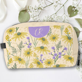 Gele & Paarse Wildbloemen Toilettasje
