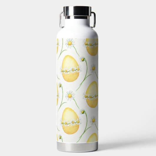 GELE PAAS EIEREN MET WITTE MARGRIETEN WATERFLES (Voorkant)