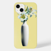 Gele Paaslelies Bloemenvaas Case-Mate iPhone Case (Achterkant)