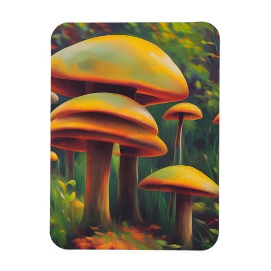 Gele paddenstoelen magneet (Verticaal)