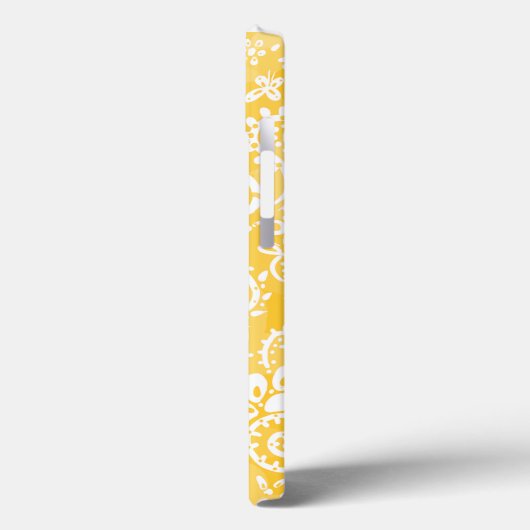  gele paisley Case-Mate iPhone case (Achterkant / Links)