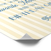 Gele Palm Lente Favoriete Herinneringen met Verjaa Poster (Hoek)