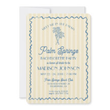 Gele Palm Lente Pastel Strand Bruidsfeestje