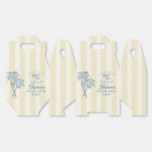 Gele Palm Spring Pastel Beach Bachelorette Party Bedankdoosjes (Ongevouwen)