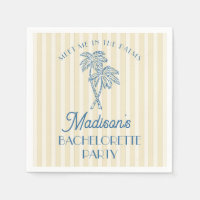 Gele Palm Spring Pastelkleurig Strand Bruidsmeisje