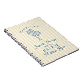 Gele Palm Springs Favoriete herinneringen met brui Notitieboek (Rechterzijde)