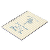 Gele Palm Springs Favoriete herinneringen met brui Notitieboek (Linkerzijde)