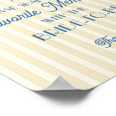 Gele Palm Springs Favoriete herinneringen met brui Poster (Hoek)