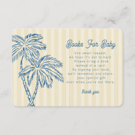 Gele Palm Springs Pastel Boeken voor Baby Insert Informatiekaartje