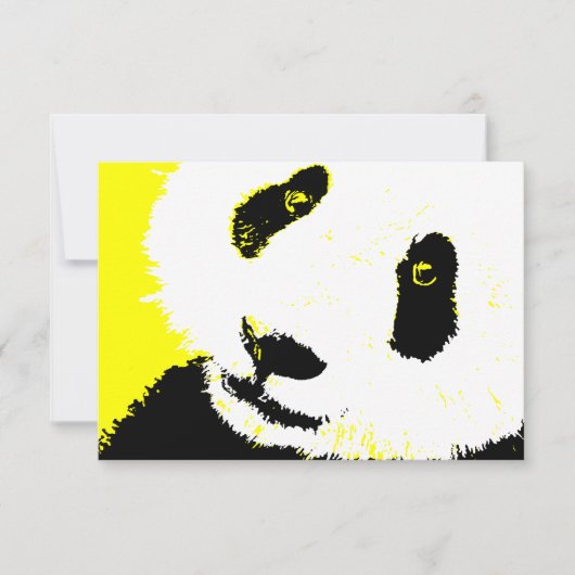 gele panda kaart (Voorkant)