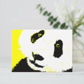 gele panda kaart (Staand voorkant)