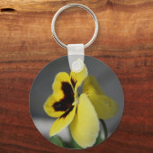 Gele pansie sleutelhanger (Voorkant)