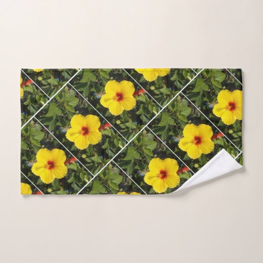 Gele pansiebloem handdoek (Handdoek)