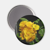 Gele pansies magneet (Voorkant / Achterkant)