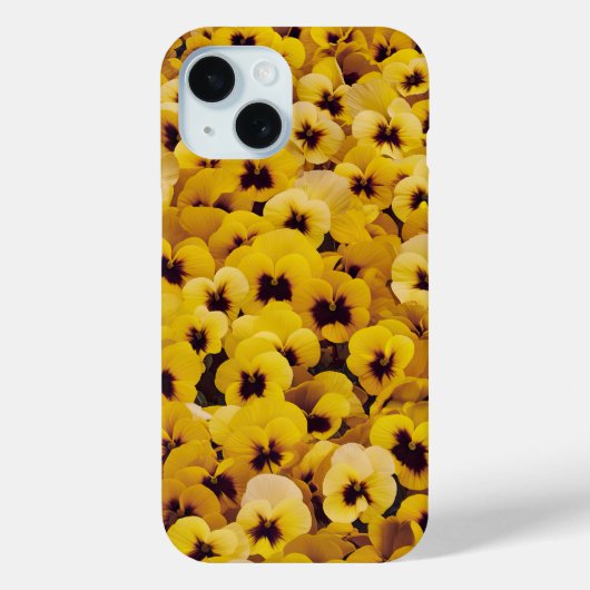 Gele Pansies Telefoonhoesje Case-Mate iPhone Case (Achterkant)