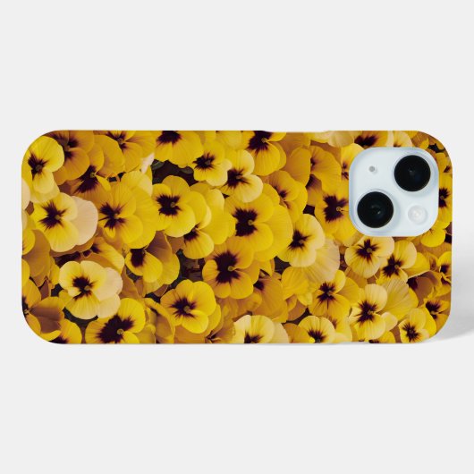 Gele Pansies Telefoonhoesje Case-Mate iPhone Case (Achterkant (horizontaal))