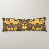 Gele pansies, vogels en vlinders lichaamskussen (Achterkant)