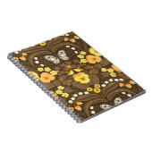 Gele pansies, vogels en vlinders notitieboek (Rechterzijde)