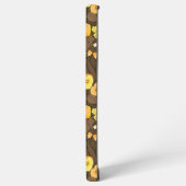 Gele pansies, vogels en vlinders samsung galaxy hoesje (Linkerkant)