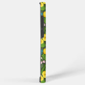 Gele pansies, vogels en vlinders samsung galaxy hoesje (Rechterkant)