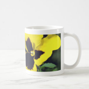 Gele Pansy Flowers Koffiemok