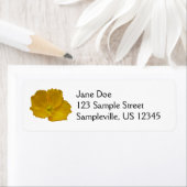 Gele papaver Alaskan Wildflower Floral Etiket (Insitu)