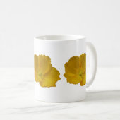 Gele papaver Alaskan Wildflower Floral Koffiemok (Voorkant rechts)