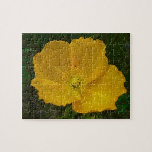Gele papaver Alaskan Wildflower Floral Legpuzzel (Horizontaal)