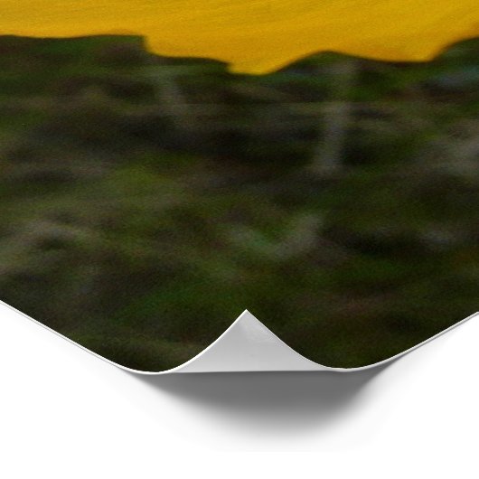 Gele papaver Alaskan Wildflower Floral Poster (Hoek)