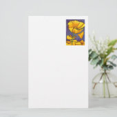 "Gele papaver" Briefpapier (Staand voorkant)