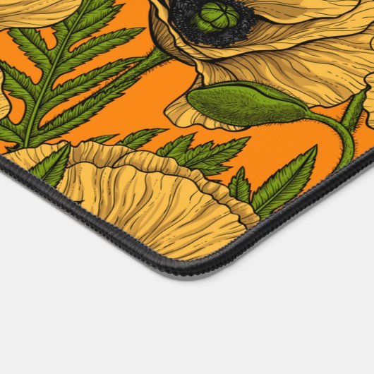 Gele papaver bureaumat (Hoek)