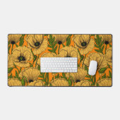 Gele papaver bureaumat (Keyboard & Muis)