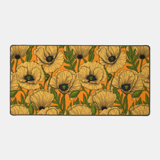 Gele papaver bureaumat (Voorkant)