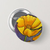 "Gele papaver" Button (Voorkant /achterkant)