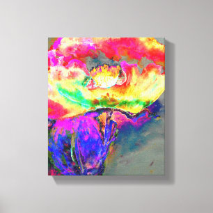 Gele papaver canvas afdruk