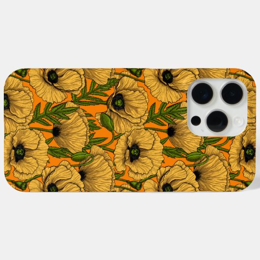 Gele papaver Case-Mate iPhone case (Achterkant (horizontaal))