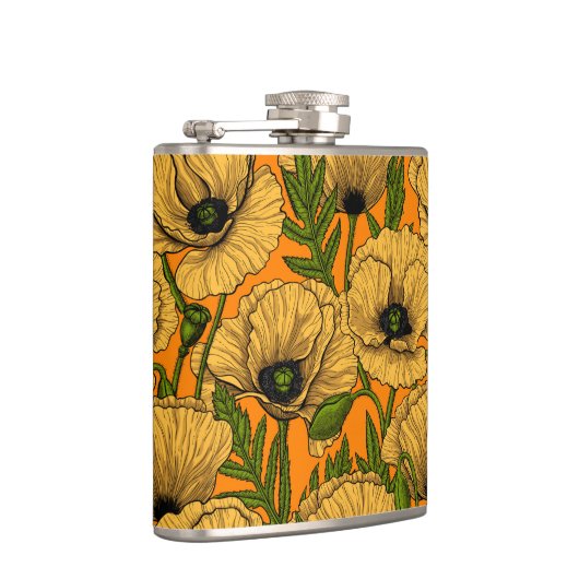 Gele papaver heupfles (Rechts)