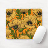 Gele papaver muismat (Met muis)