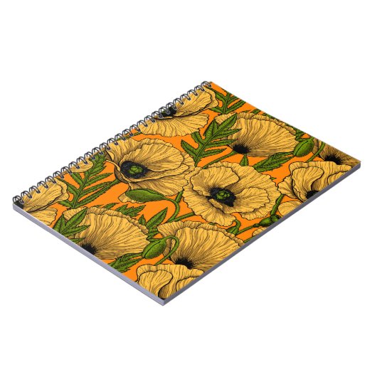 Gele papaver notitieboek (Linkerzijde)