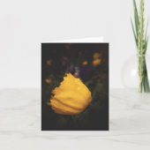 Gele papaver notitiekaartje (Voorkant)