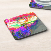 Gele papaver onderzetter (Linkerzijde)