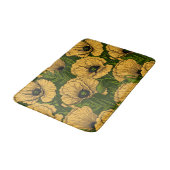 Gele papaver op donkergroen badmat (Gekanteld)