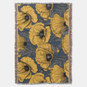 Gele papaver op zee deken (Voorkant Verticaal)