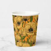 Gele papaver papieren bekers (Links)