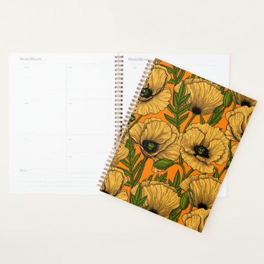 Gele papaver planner (Display)
