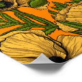 Gele papaver poster (Hoek)