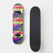 Gele papaver skateboard (Voorkant)