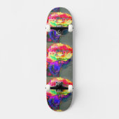 Gele papaver skateboard (Voorkant)