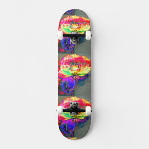 Gele papaver skateboard
